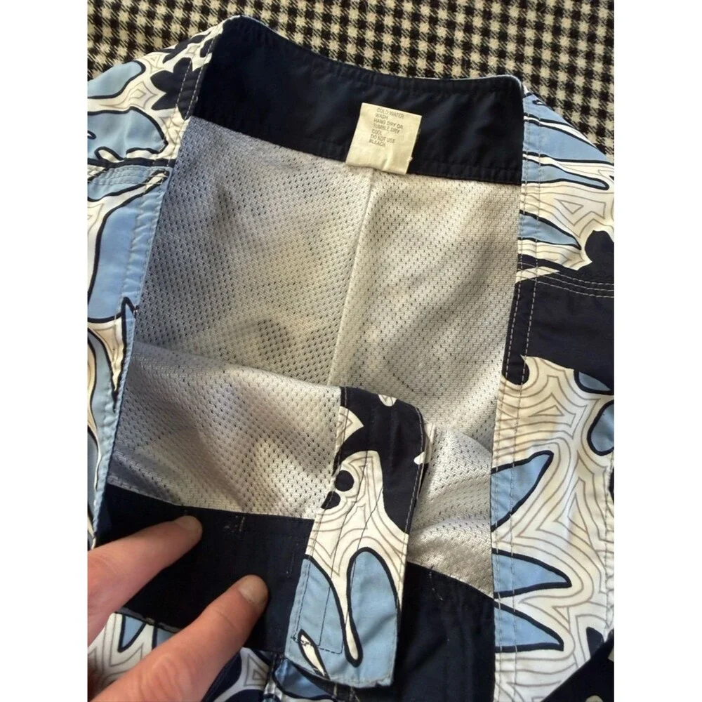 Kirra Vintage Men's Blue Floral Swim Board Shorts size 33 - Picture 2 of 11